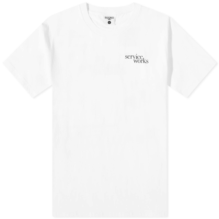 Photo: Service Works Men's Dining Set T-Shirt in White