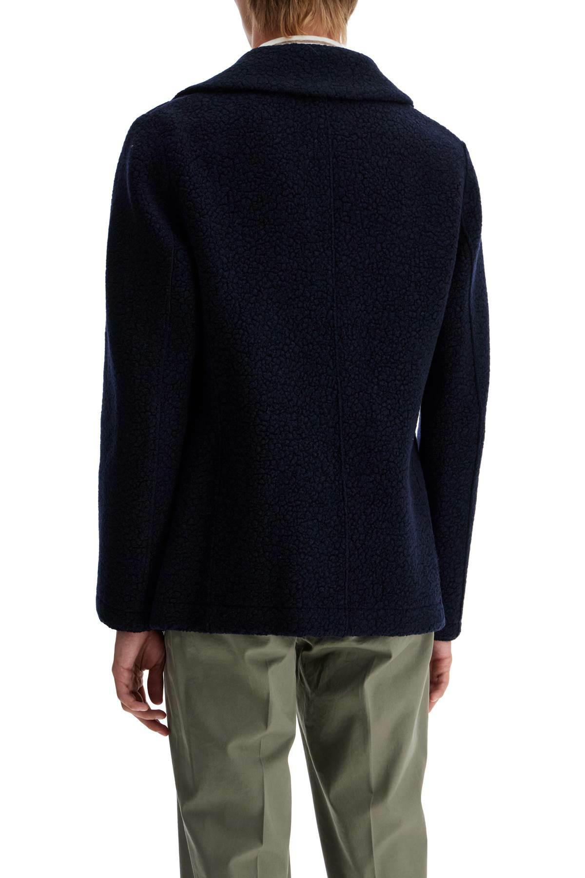 HARRIS WHARF LONDON double-breasted boucl Blue