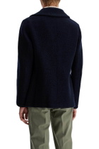 HARRIS WHARF LONDON double-breasted boucl Blue