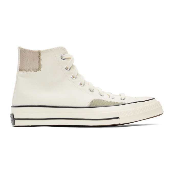 Converse Chuck 70 Hi raw edge trainers in off white