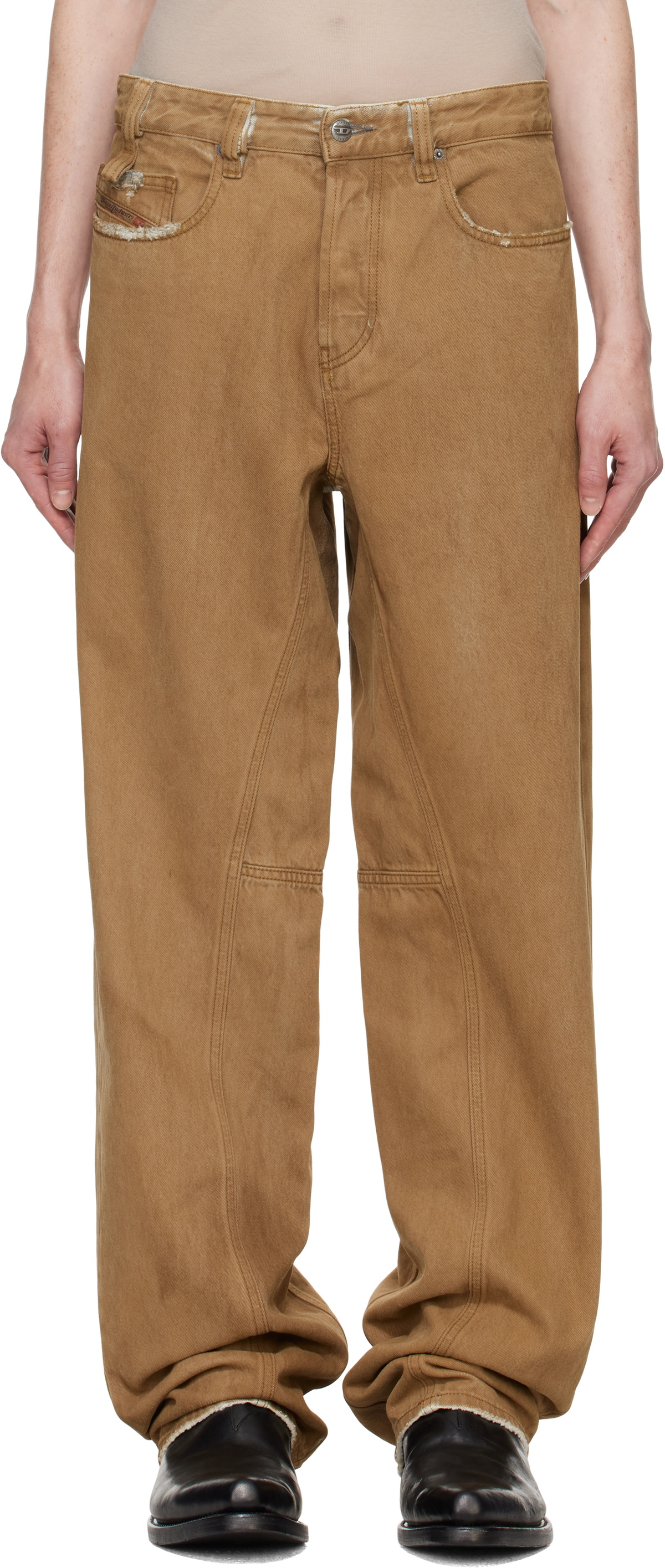 Diesel Brown Relaxed 2001 D-Macro Jeans Diesel