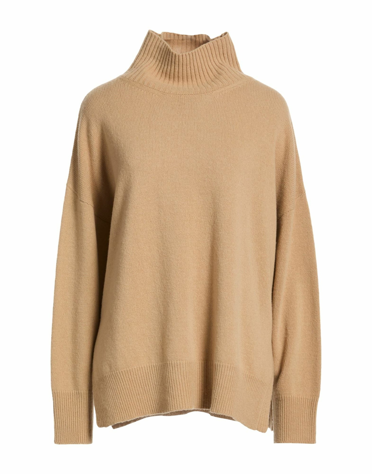 Roberto Collina Womens Turtleneck Camel