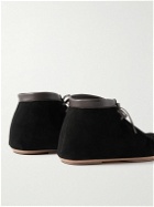 Auralee - Suede Desert Boots - Black