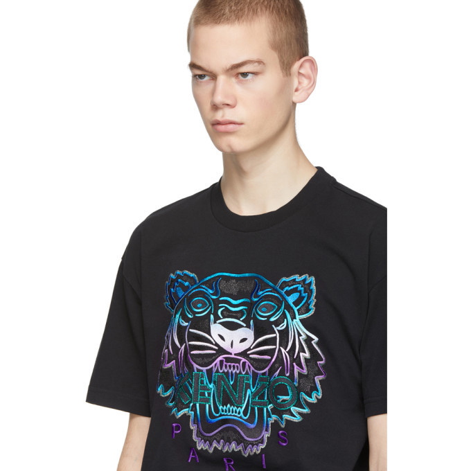 Mariner øverste hak høste Kenzo Black Limited Edition Holiday Tiger T-Shirt Kenzo