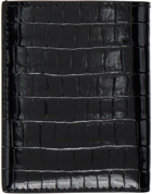 TOM FORD Black Croc Folding Card Holder