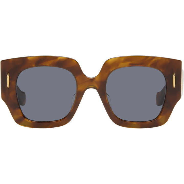 Photo: LOEWE Brown Anagram Sunglasses