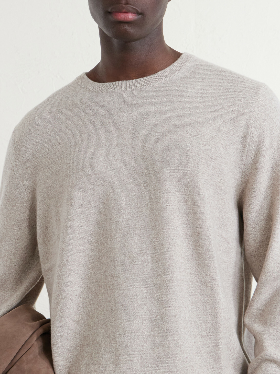 N.PEAL - Oxford Cashmere Sweater - Brown