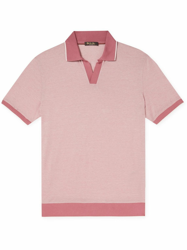 Photo: Loro Piana - Cotton Polo Shirt - Pink