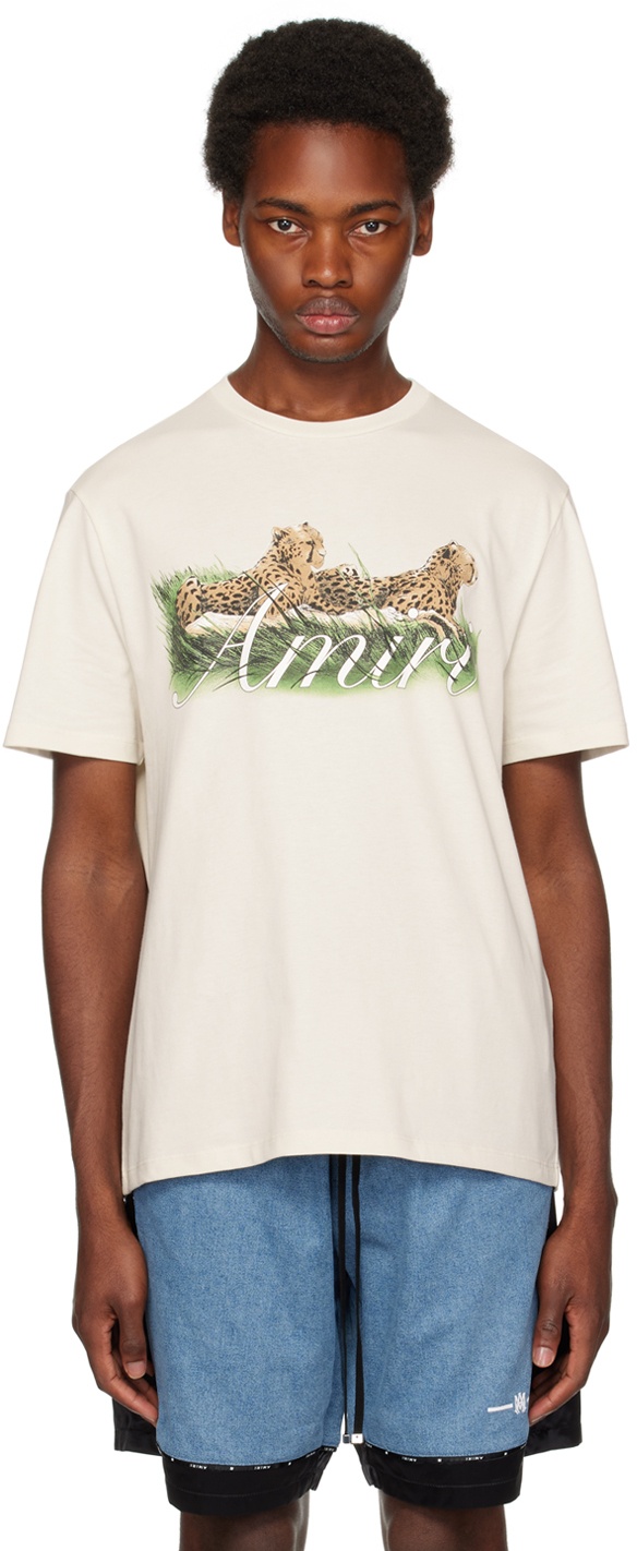 AMIRI Off-White Cheetah T-Shirt Amiri