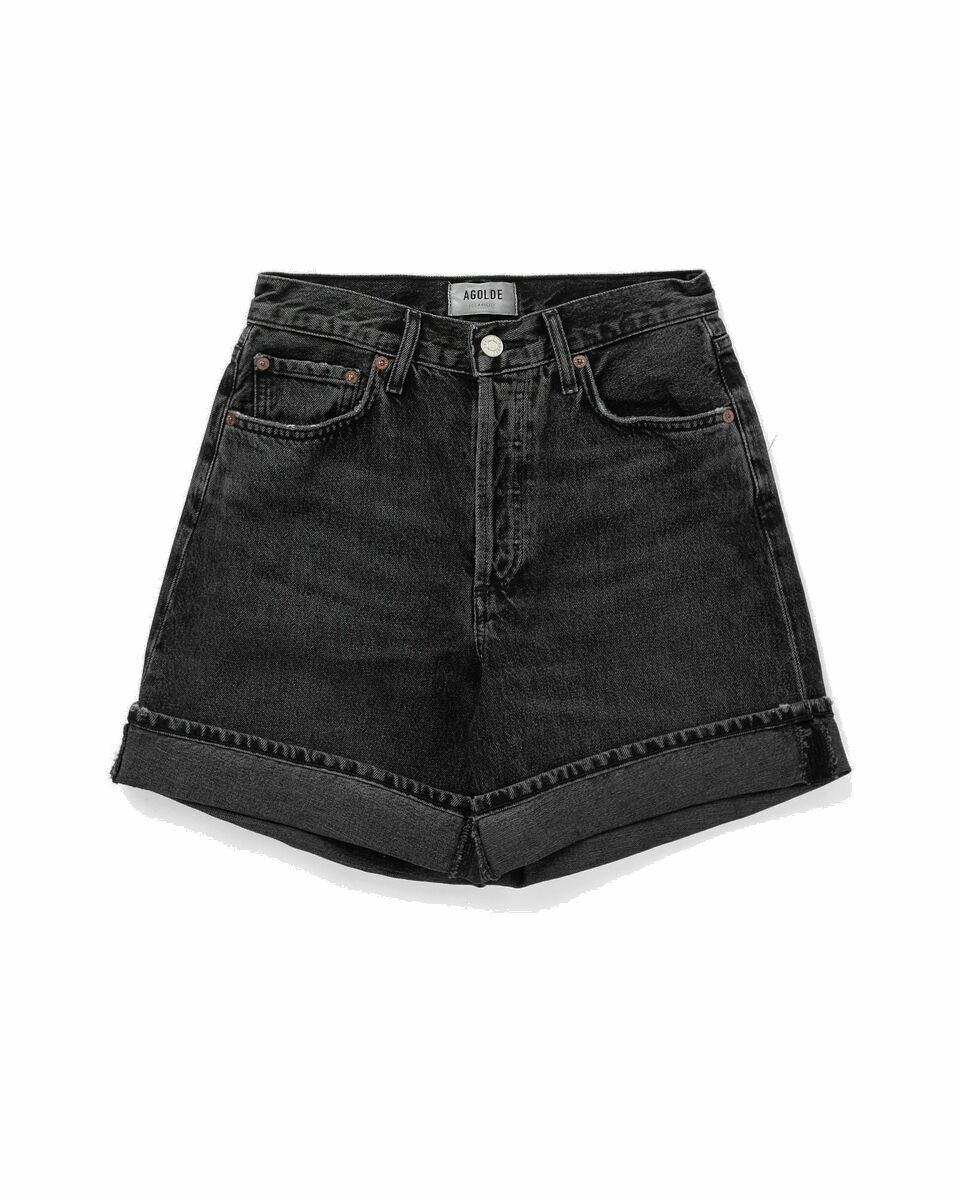 Photo: Agolde Dame Short In Bewitched Black - Womens - Casual Shorts