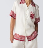 Dolce&Gabbana Majolica silk jacquard shirt