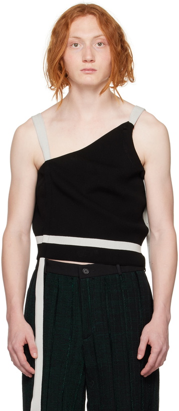 Photo: Steven Passaro SSENSE Exclusive Black & Gray Khanh Brice Nguyen Edition Tank Top