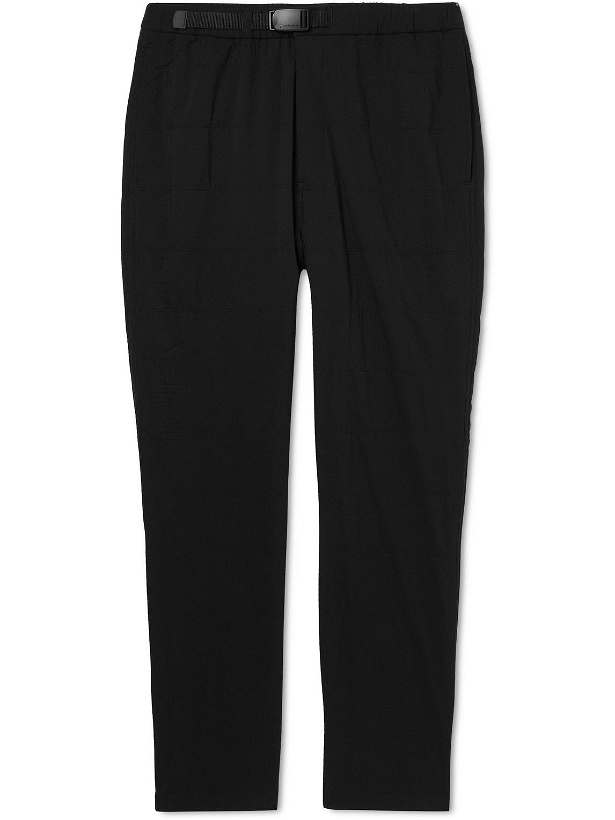 Photo: Snow Peak - Slim-Fit Tapered Quilted Shell Trousers - Black