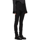 Ann Demeulemeester Black Wool Slim Trousers