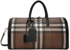 Burberry Brown Check Holdall Duffle Bag