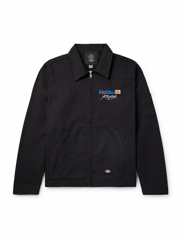 Photo: Local Authority LA - Dickies® Malibu Racing Embroidered Twill Jacket - Black