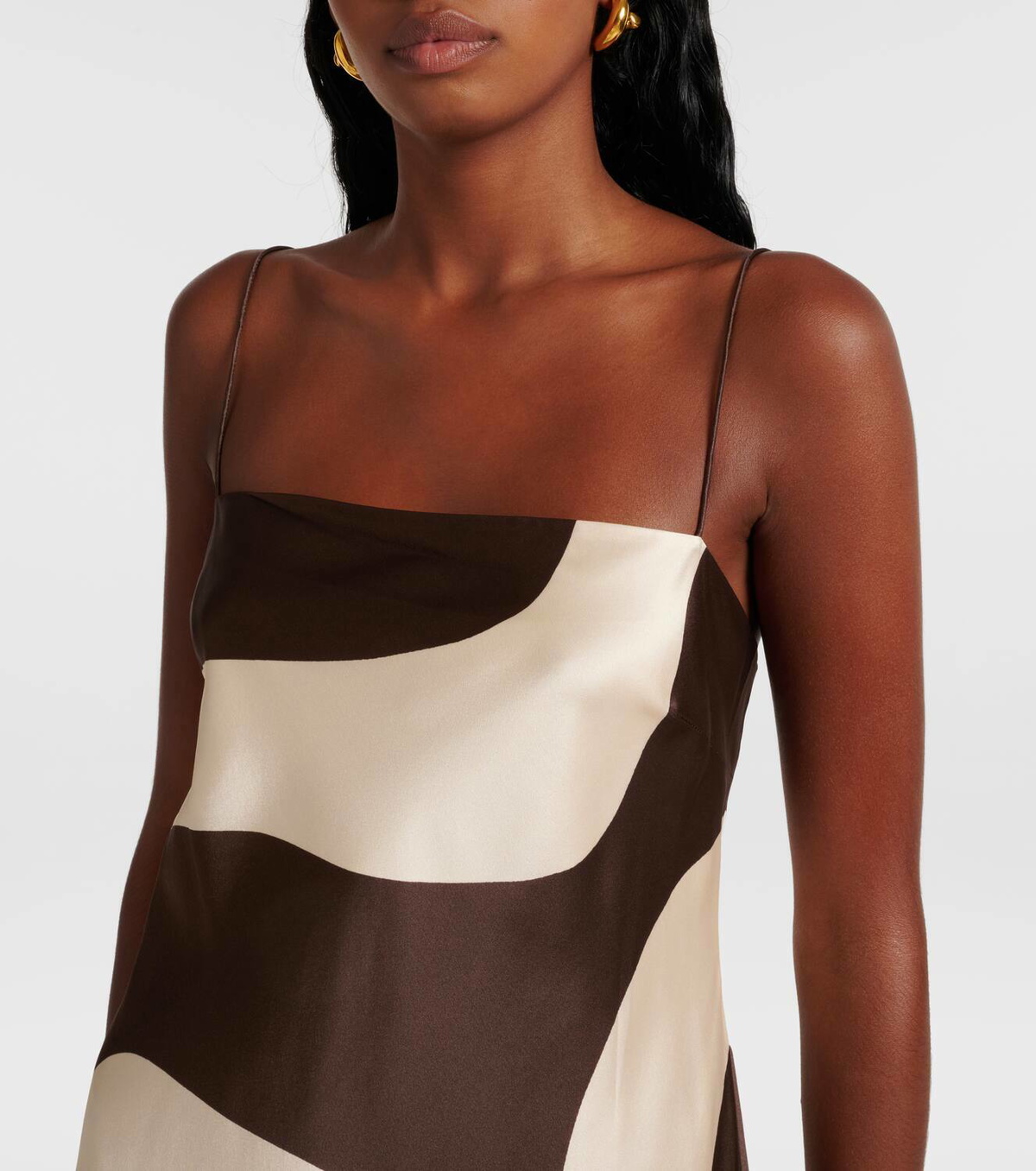 SIR Freddie printed silk minidress SIR.