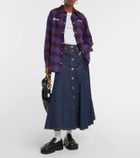 Kenzo Denim midi skirt
