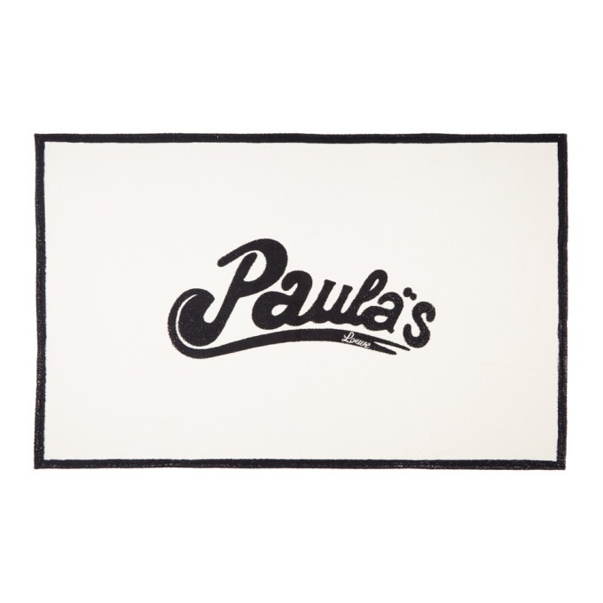 Photo: Loewe White and Black Paulas Ibiza Edition Logo Towel