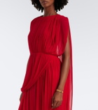 Fforme Kahlo draped jersey maxi dress