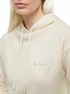 MC2 Saint Barth Woman Off-white Cashmere Blend Knitted Hoodie Meg