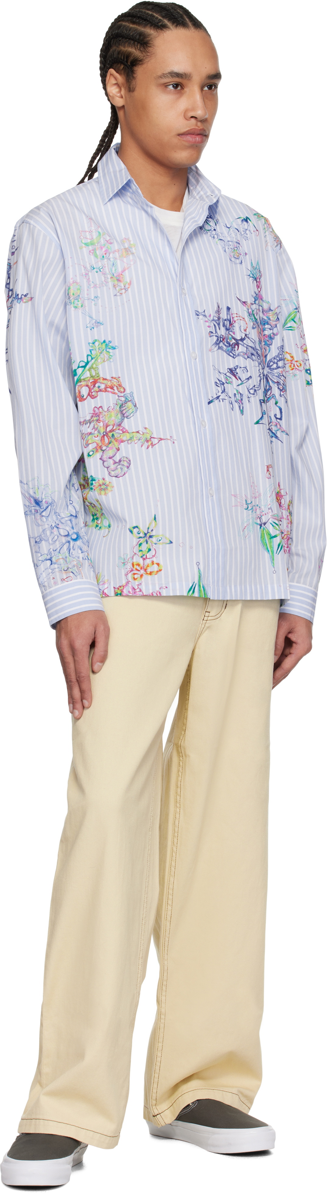 Perks and Mini Blue Fractal Stripe Shirt