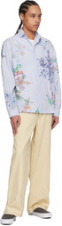 Perks and Mini Blue Fractal Stripe Shirt