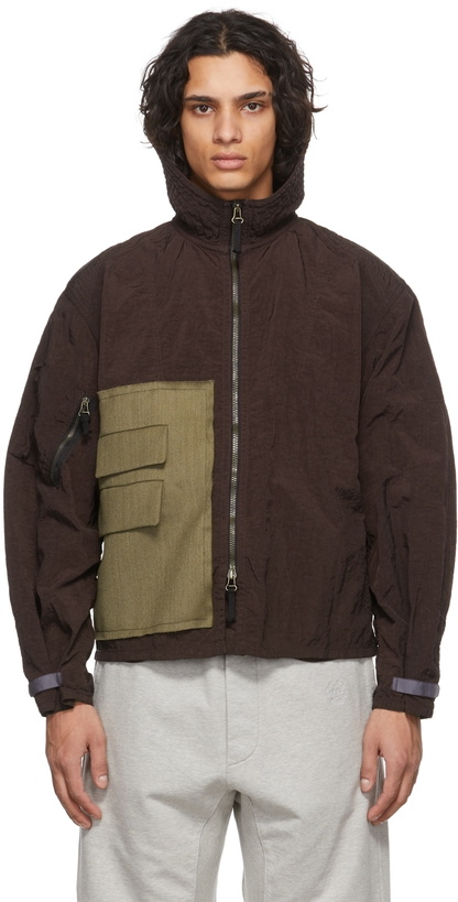 Photo: Maison Margiela Burgundy & Khaki Kaban Jacket