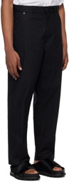 Izzue Black Loose-Fit Trousers