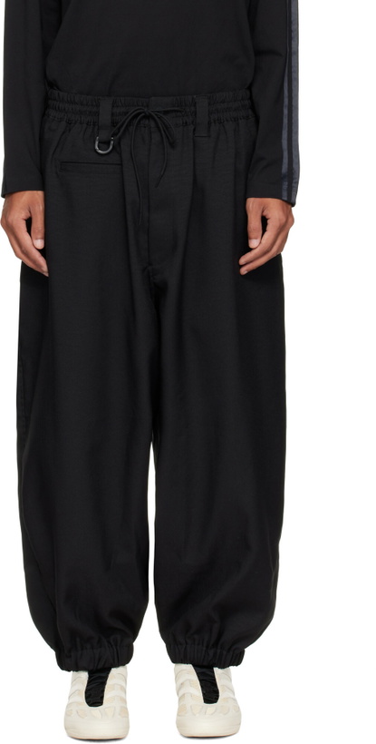 Photo: Y-3 Black Sport Uniform Cuffed Trousers