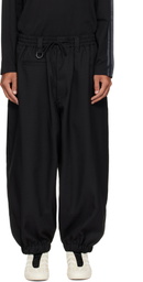 Y-3 Black Sport Uniform Cuffed Trousers