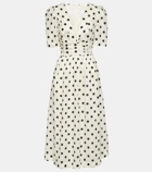 Zimmermann Polka-dot linen midi dress