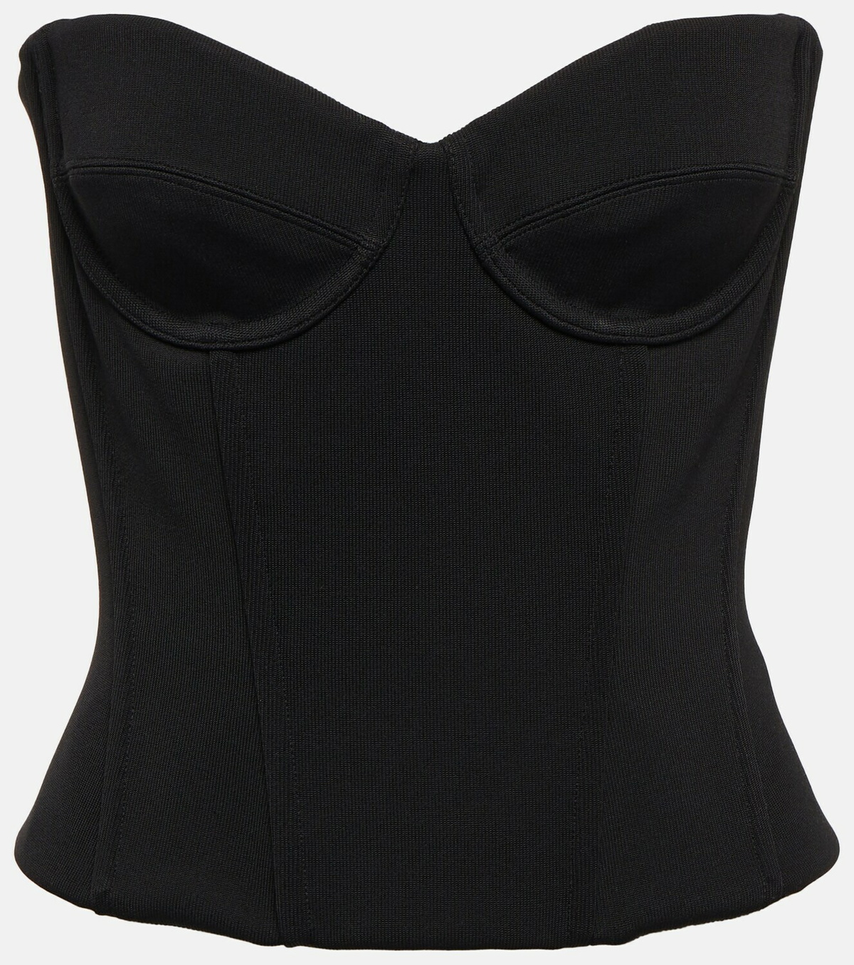 Balenciaga - Strapless corset cropped top