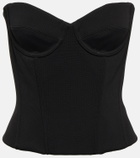 Balenciaga - Strapless corset cropped top