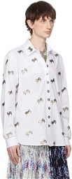 Chopova Lowena White Embroidered Shirt