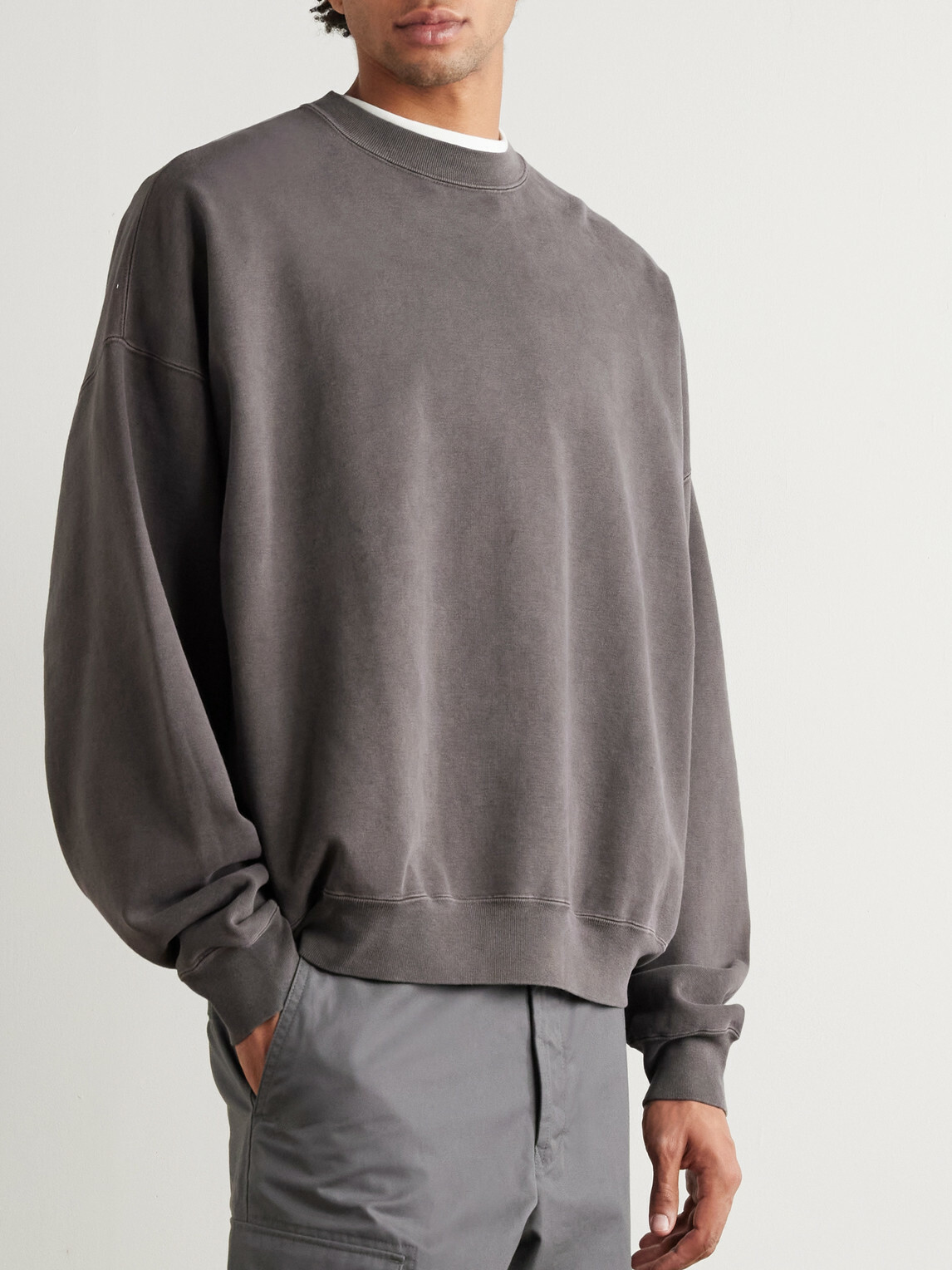 Remi Relief - Cotton-Jersey Sweatshirt - Brown
