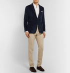 Canali - Navy Kei Slim-Fit Cotton-Blend Corduroy Blazer - Navy