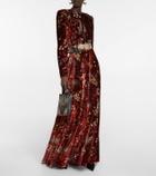 Etro - Paisley keyhole velvet gown