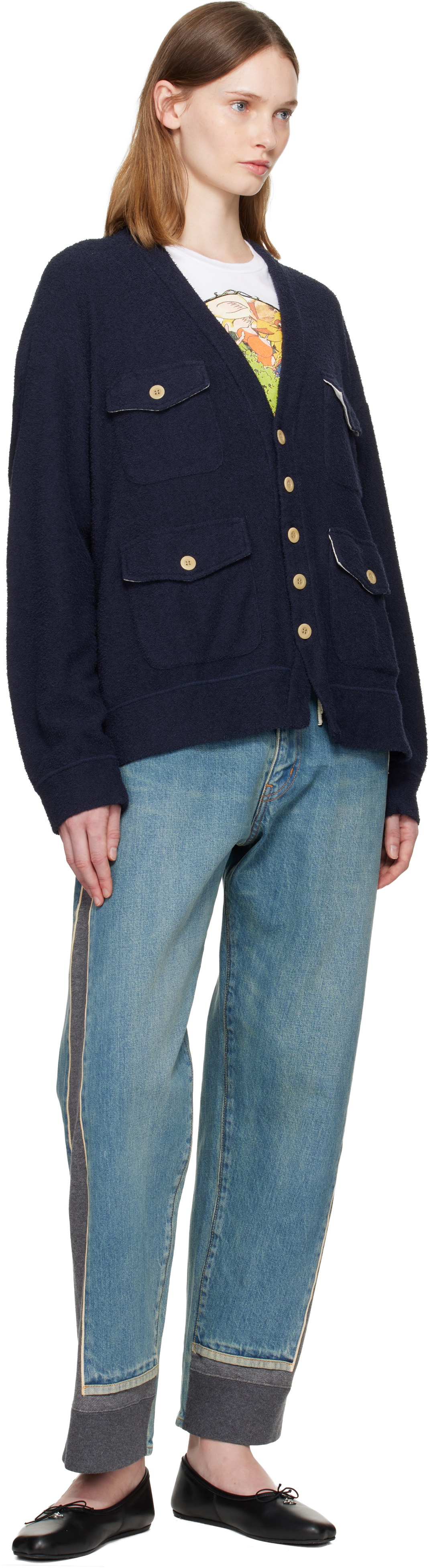 UNDERCOVER Navy UP2E4802 Cardigan