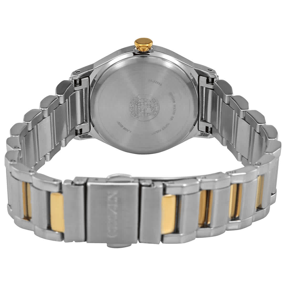 Citizen Diamond White Mother of Pearl Dial Ladies Two-tone Watch EM0734-56D