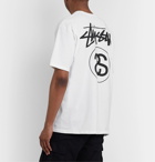 Stüssy - Logo-Printed Cotton-Jersey T-Shirt - White