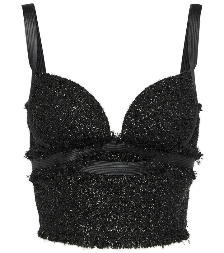 Photo: Versace Bouclé bustier