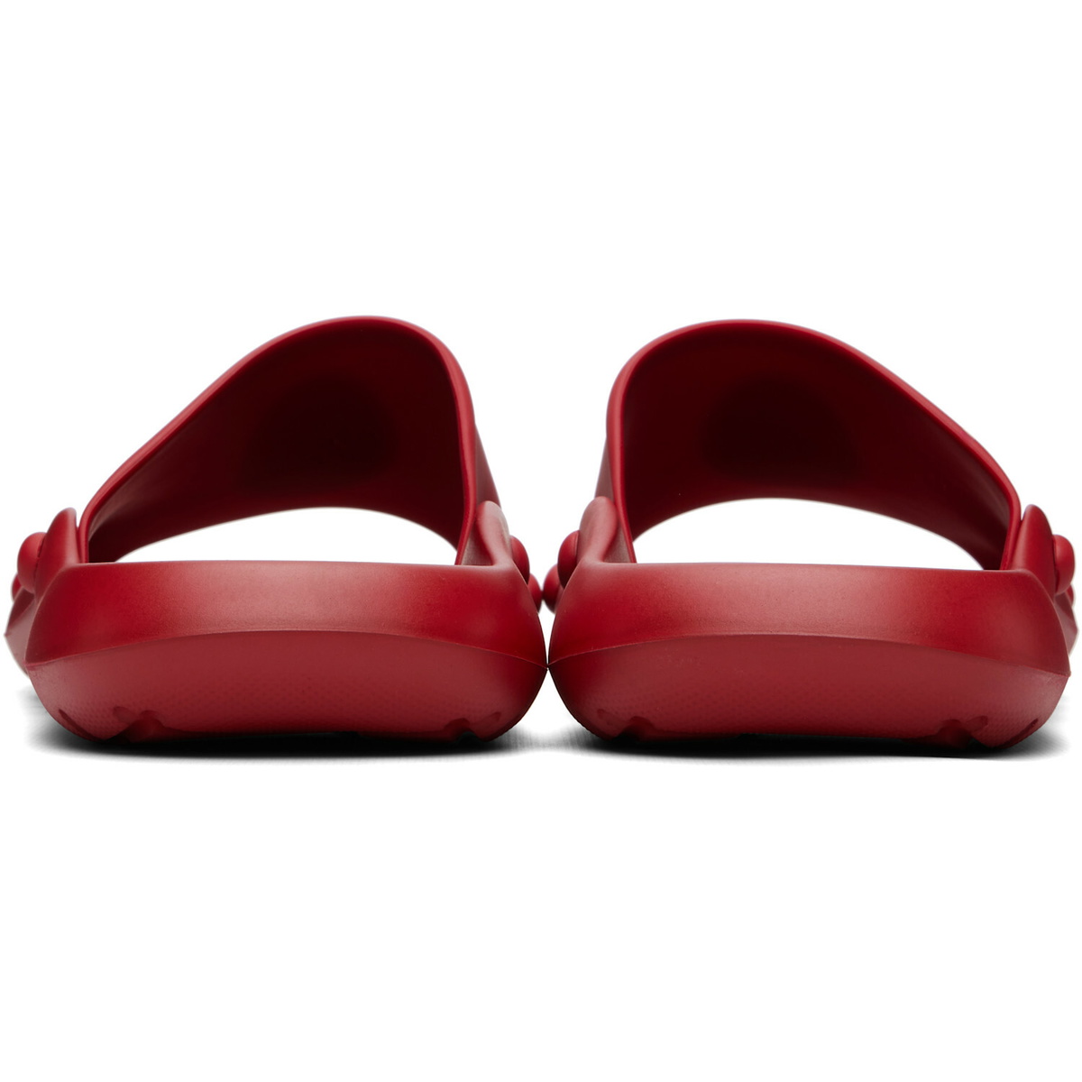 Versace Red Nettuno Rubber Slides