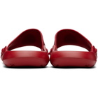 Versace Red Nettuno Rubber Slides