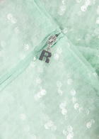 Rotate Birger Christensen Sequin-embellished Tulle Midi Dress Light Green