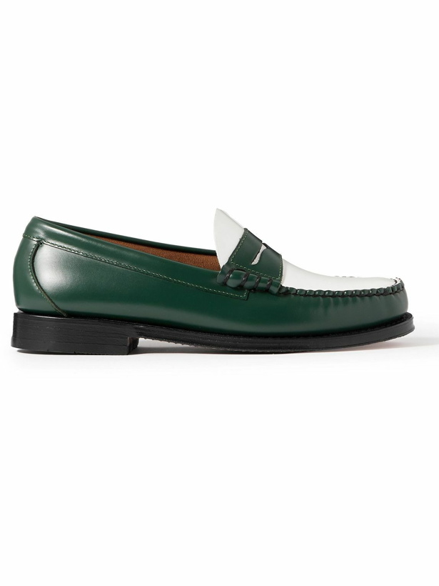 Photo: G.H. Bass & Co. - Weejuns Heritage Larson Two-Tone Leather Penny Loafers - Green