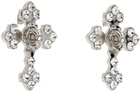 Blumarine Silver Cross Earrings