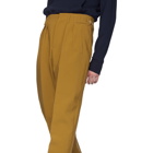 Maison Kitsune Tan Pleated Trousers