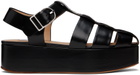 Gabriela Hearst Black Mila Plateau Sandals