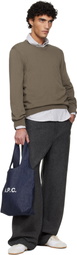 A.P.C. Khaki Cotton Sweater